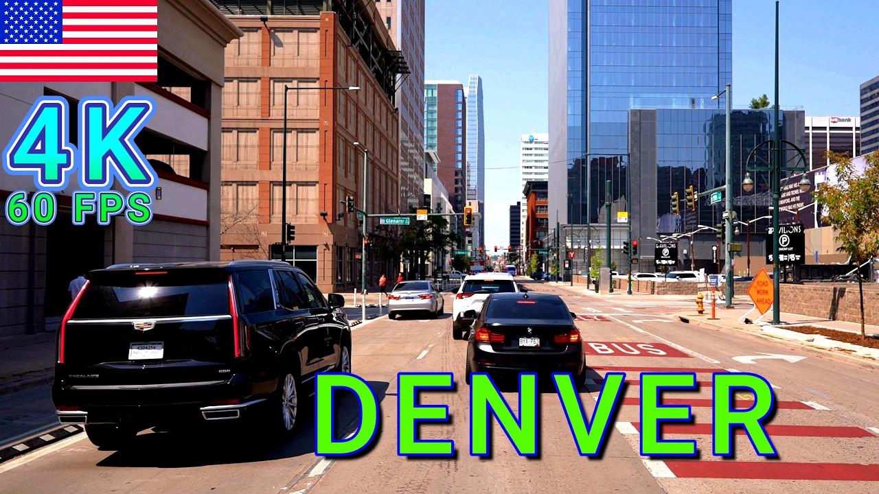 Denver Drive on a Sunny Day Part 3/3 Colorado USA 4K UHD - YouTube