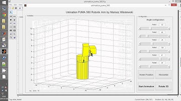 Unimation PUMA 560 Robotic Arm Simulation