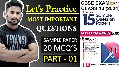 Most Important Questions || CBSE Class 10 || Arihant Sample Paper || 2023-24 ||
