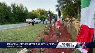 Memorial grows for victims killed in massive Ocala bus crash