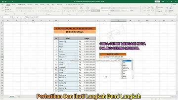Excel Cara Cepat Mencari Kata Paling Sering Muncul, Pas Banget Buat Pembukuan Jual-Beli