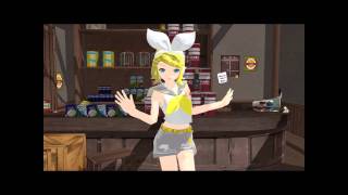 {MMD{ Kocchi Muite Baby~Rin Kagamine *LINK*