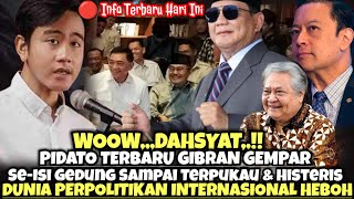 Wow Dahsyat❗Pidato Terbaru Gibran Gempar | Bikin Se-Isi Gedung Terpukau \u0026 Histeris #prabowo #gibran