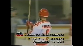 WJC Can-CIS (USSR) hits and goals 1/4/92