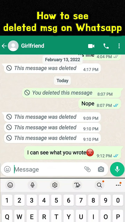 How to Read Deleted Whatsapp Messages - Whatsapp useful tips