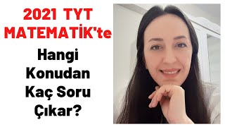 TYT Matematik Konu Soru Dağılımı | TYT Matematik'te Hangi Konudan Kaç Soru Çıkar? | YKS 2021