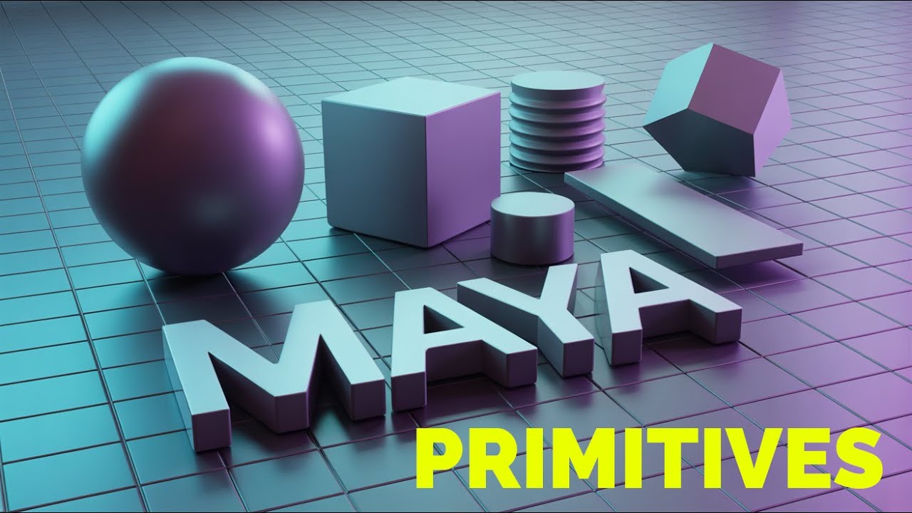 Autodesk Maya Tutorial for Beginners: Basic Primitives & 3D Modeling