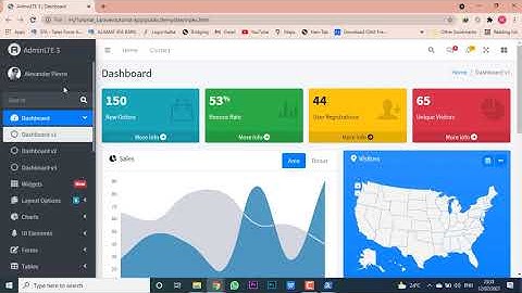 CRUD PART 1# Cara Paling Mudah Instal Bootstrap Admin LTE kedalam Project Laravel 8