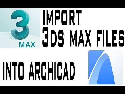 Import 3ds MAX files into ArchiCAD