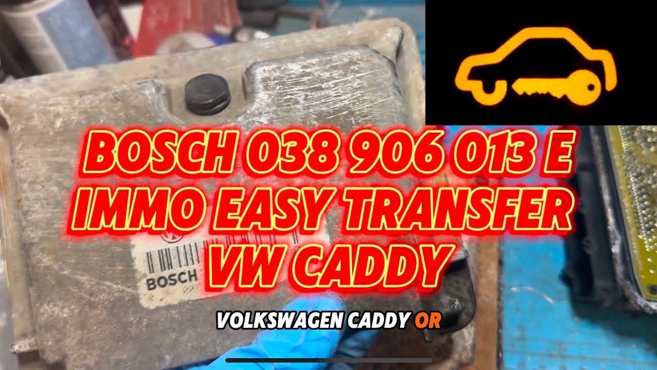 VW Caddy IMMO REPAIR Bosch 038906013E, EEPROM location - YouTube