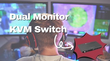 2-Port KVM Switch For Your Dual Monitor Setup (4KSW21-DM)