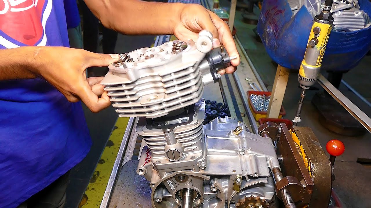 Complete Assembling of a 125cc Motorcycle Engine