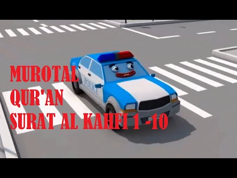 Kartun Animasi Mobil Surat Al- Kahfi merdu ayat 1-10 Muzammil Hasballah