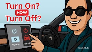 How to Turn a Tesla On and Off (Beginner’s Guide)