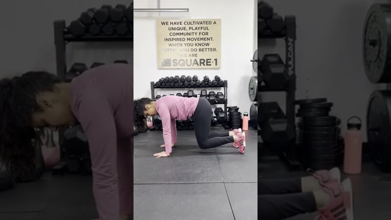 workout video demo - quadruped (on 4's) hold