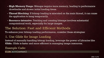 How to Make Bitmap Loading Faster in Android