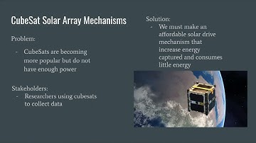 CubeSat Solar Array Project Definition