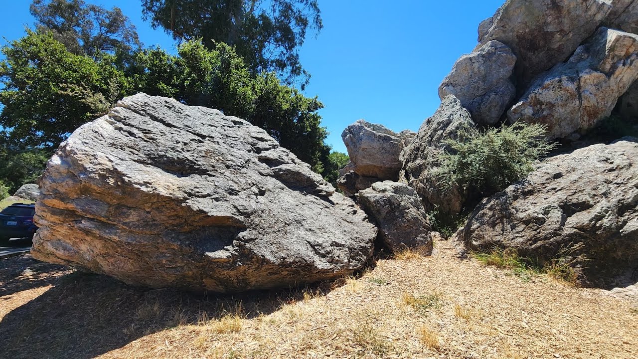 Melted "Mortar" Rock and Indian Rock, Berkeley Hills, CA