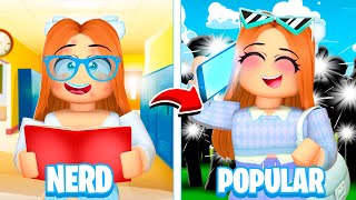 MY BEST FRIEND WENT FROM NERD TO POPULAR IN ROBLOX BROOKHAVEN!