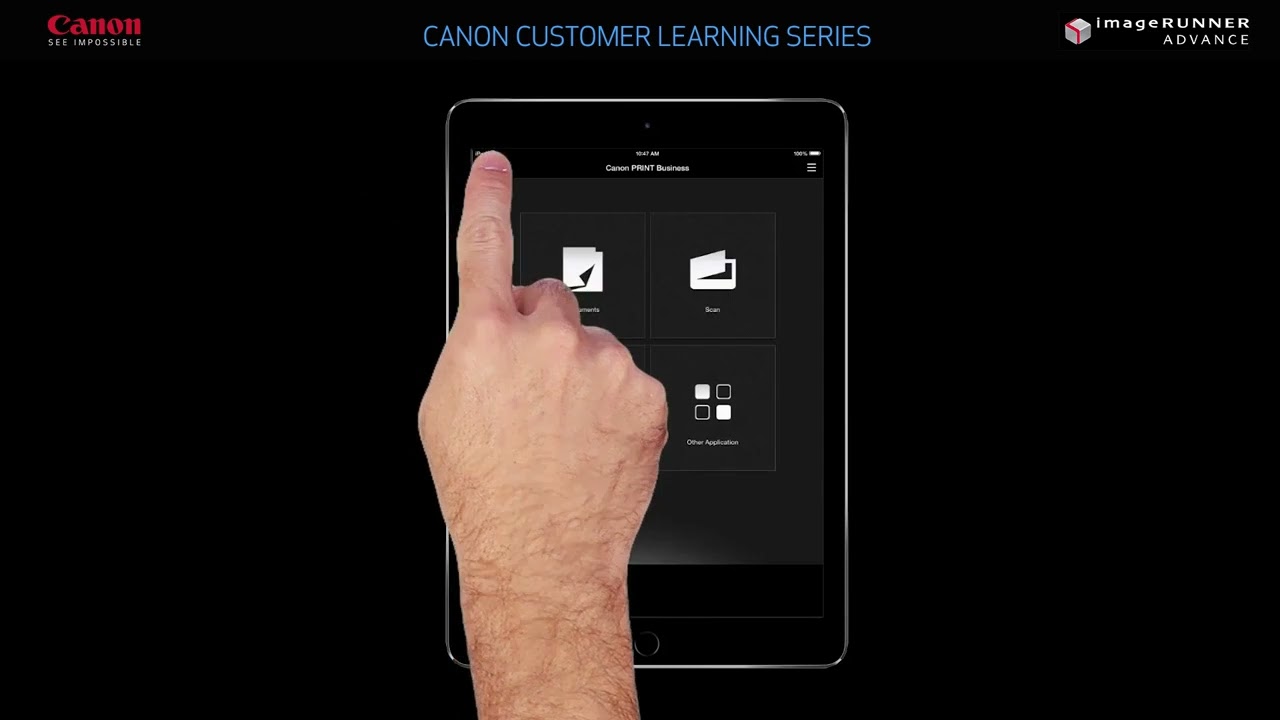 How to print on your Canon copier from an iPhone or iPad