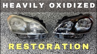 HEAVILY Oxidized Headlight Restoration by Potter's Work 532 views 2 years ago 17 minutes