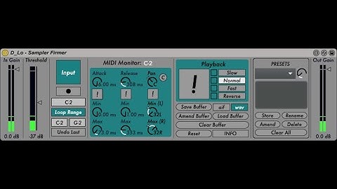 Deferlow - Max for Live - Sampler Firmer