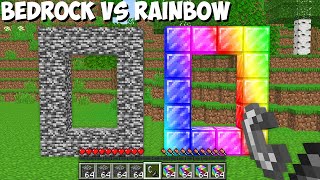 You will BE SHOCKED if LIGHT this BEDROCK PORTAL and RAINBOW PORTAL in Minecraft ? NEW DIMENSION !