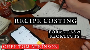 Recipe Costing - Formulas & Shortcuts
