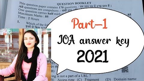 JOA(IT ) exam 2021 questionpaper with answer key ||Part-1|| Computer part