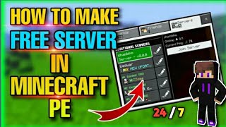 HOW TO CREATE MINECRAFT SERVER CREATE PE 24/7 FREE SERVER HOSTING APP screenshot 4