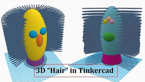 3D Hair in Tinkercad
