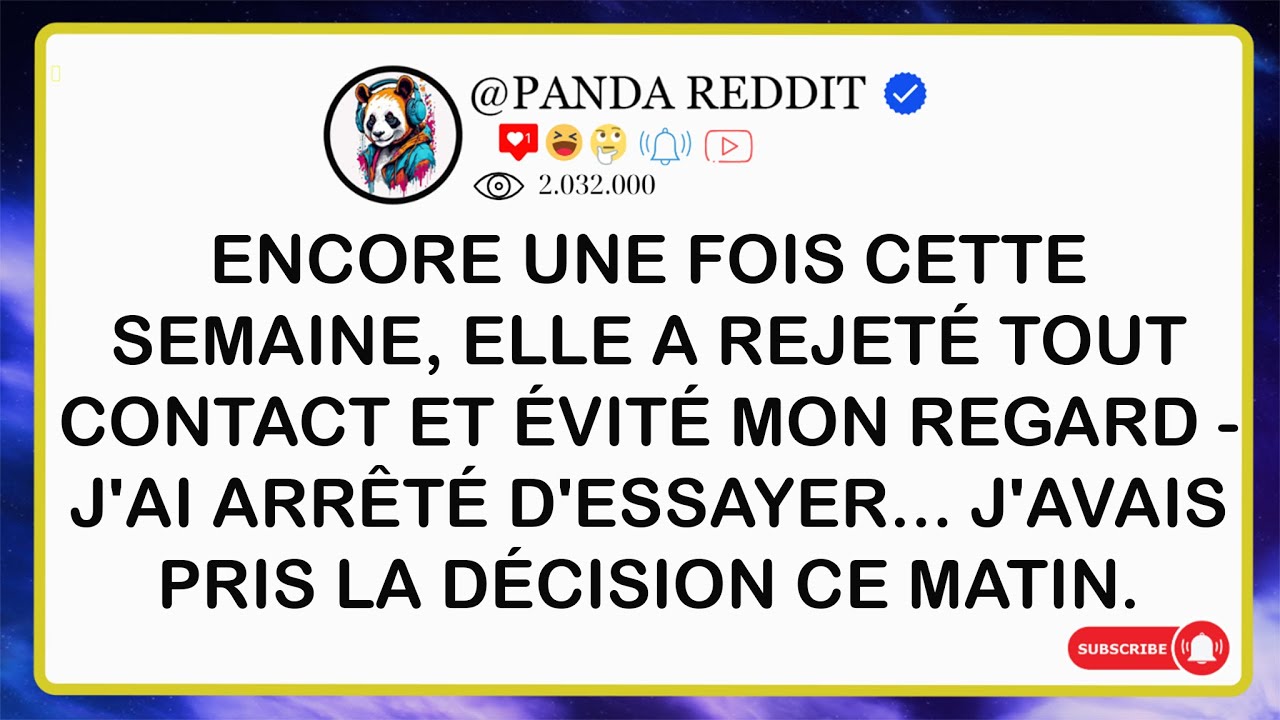 Elle A Rejeté Mon Contact Encore — Quand J’ai Arrêté D’Essayer, Un Choc Inattendu Est Arrivé