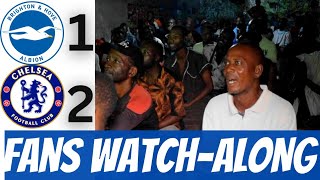 BRIGTON 1 - 2 CHELSEA | NIGERIA'S CHELSEA FANS REACTIONS TO PALMER & NKUNKU GOALS | EPL HIGHLIGHTS