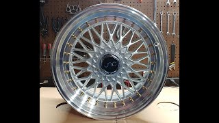 Jnc004 Full Wheel Plastic Rivet Chrome to Gold 8x Speed