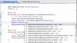 Android Application Development Tutorial   071   Setting up the OnTouch Method