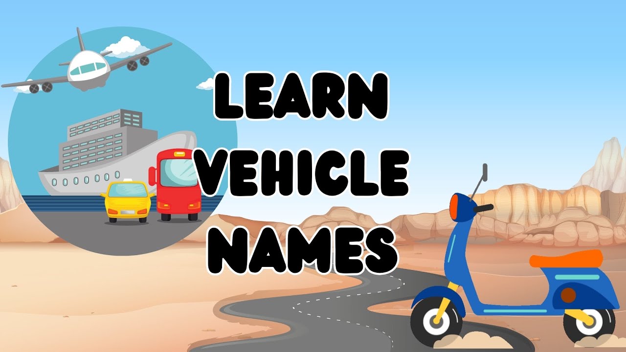 Vroom Vroom Vehicles Song for Kids! | Learn English Name | Rhymes for kids