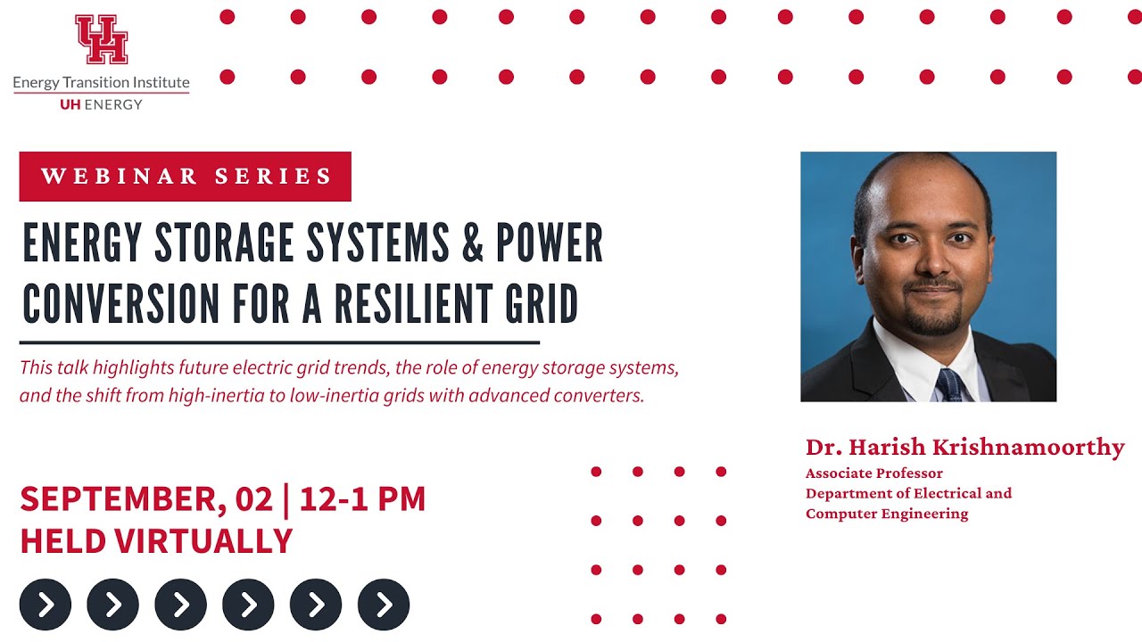 Energy Storage Systems & Power Conversion for a Resilient Grid