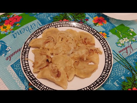 439. ВАРЕНИКИ С КАПУСТОЙ И С (КАРТОШКОЙ С ПЕЧЕНКОЙ), ТЕСТО ЗАВАРНОЕ. Очень вкусно.