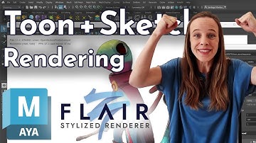 Toon & Sketch Lines - Rendering Lines in Flair for Maya - Stylized Rendering