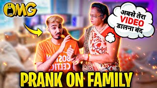 First Time Prank On My Family  AAWARA की OP वाली पिटाई || Prank Gone Wrong