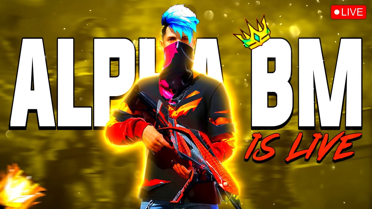 LIVE 🔴 RANK PUSH WITH ALPHA BM | UID CHECK 😉 | GUILD TEST 😳 | FREE FIRE ...