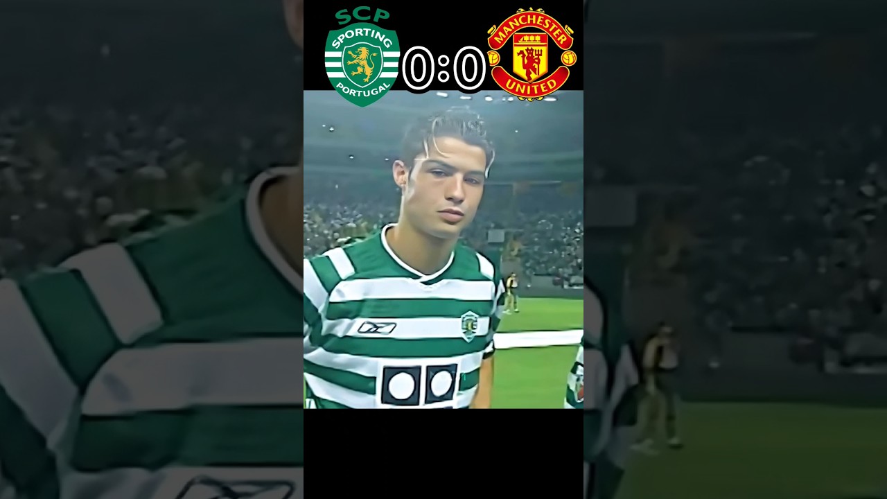 Ronaldo Sporting VS Manchester united match ronaldo vs united 