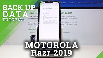 How to Backup Data in MOTOROLA Razr 2019 – Add Google Backup Account