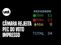 Por 23 votos a 11, comissão da Câmara rejeita PEC do voto impresso