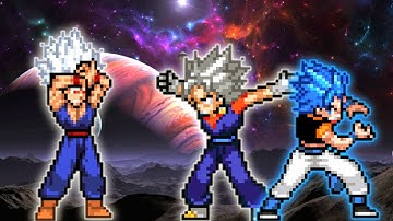 Beast Gohan OP WxD(New) VS Vegito OP(All Form) & Gogeta OP(All Form) in Jump Force Mugen