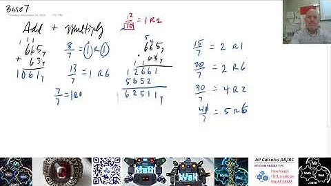 Adding and mulitplying in base 7  - mrmathwell