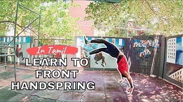 How to do a Front handspring - தமிழ் Tutorial