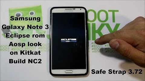 Samsung Galaxy Note 3  build NC2 Eclipse KitKat Rom Install