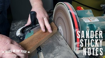 Disc Sander Adjust | Tricks of the Trade