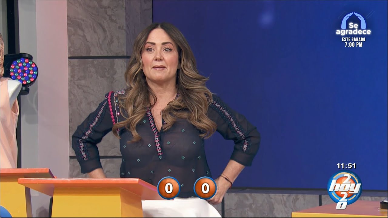 Andrea Legarreta trasparentando bra con frio